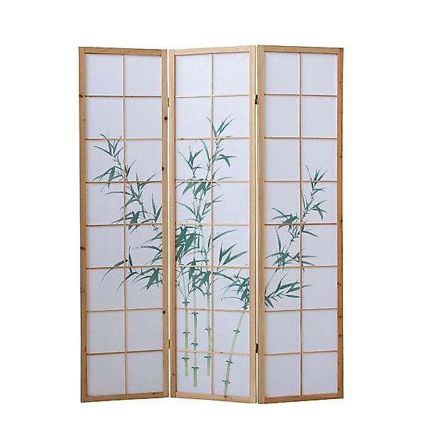 Homestyle4u Paravent Holz Raumteiler Bambus Shoji günstig online kaufen