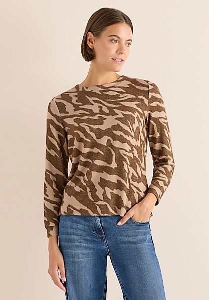 Cecil Langarmshirt im Melange Look günstig online kaufen