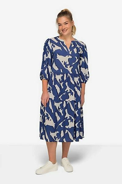 Laurasøn Sommerkleid Kleid A-Line allover Print Tunika-Ausschnitt günstig online kaufen