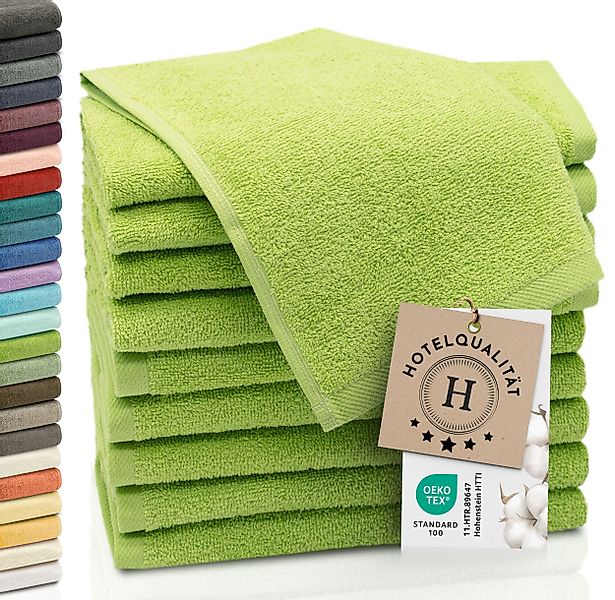 ZOLLNER Gästehandtücher, Walkfrottier (10-St), saugstark, dauerhaft günstig online kaufen