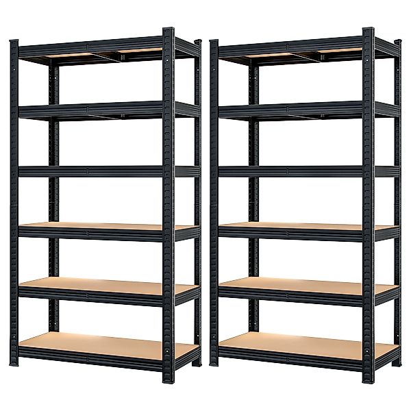 Schwerlastregal Premium 2er-Set Schwarz 180x90x40cm günstig online kaufen