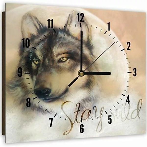 FEEBY® Kunst Wolf 2 Leinwandbilder bunt Gr. 30 x 30 günstig online kaufen