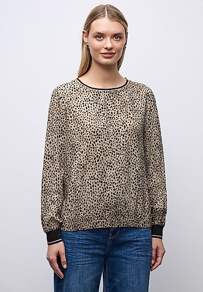 STREET ONE Langarmbluse mit Leoprint günstig online kaufen