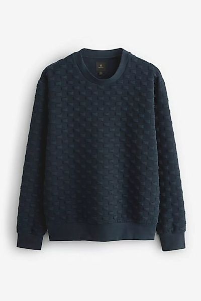 Next Sweatshirt Strukturiertes Sweatshirt mit Rundhalsausschnitt (1-tlg) günstig online kaufen
