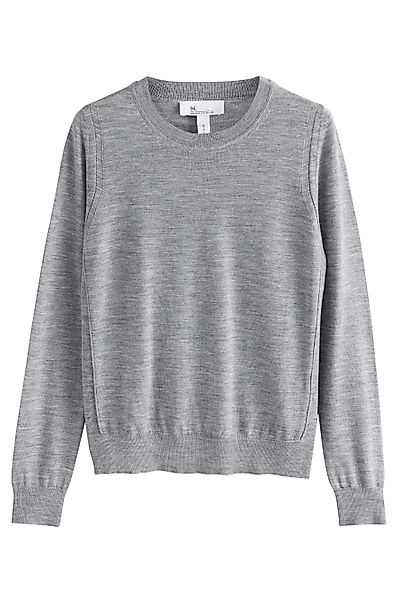 Next Strickpullover N. Premium Langarm-Rundhalspullover, Merinowolle günstig online kaufen