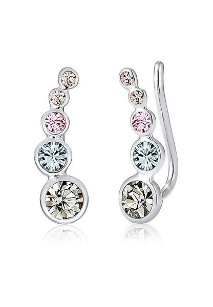 Elli Paar Ohrstecker Ohrklemme Earclimber, mit Kristallen von Swarovski® günstig online kaufen