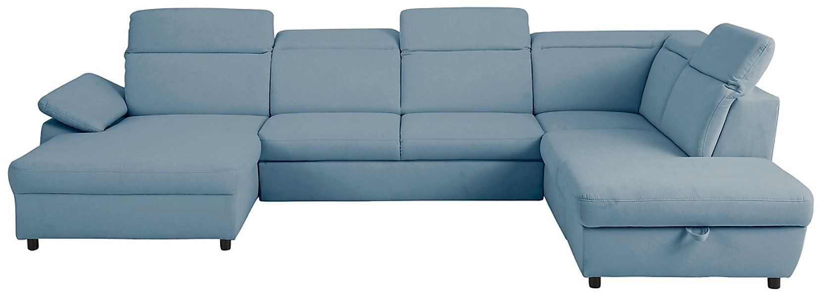 Home affaire Wohnlandschaft "Mauritius U-Form" mit Kopfteil- und Armlehnver günstig online kaufen