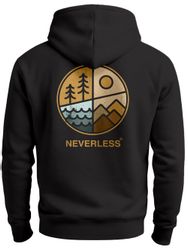 Neverless Hoodie Hoodie Backprint Herren Natur günstig online kaufen