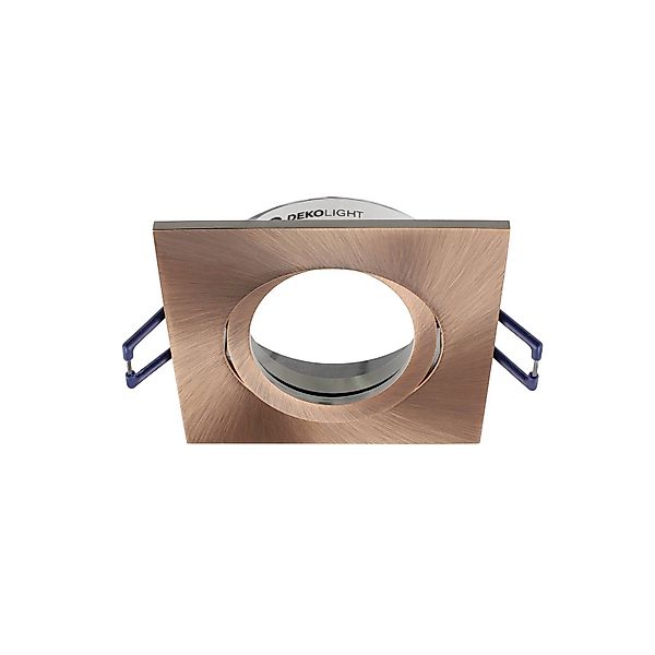 Deckeneinbauleuchte Samsola, kupferfarben, 9 x 9 cm, Metall günstig online kaufen