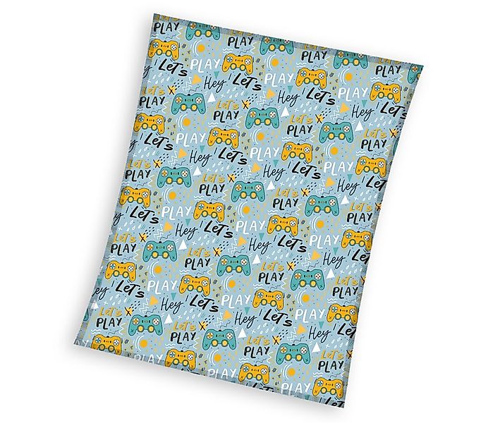 Kinderdecke Gamer 130x170 cm, weiche und kuschelige Decke für Mädchen und J günstig online kaufen