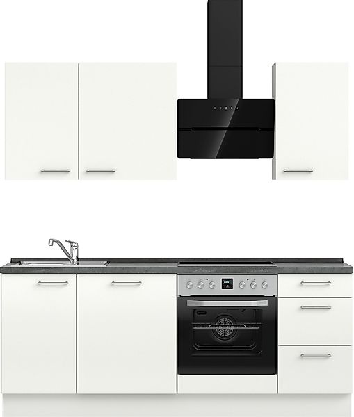 nobilia Küchenzeile ""Laser II", Ausrichtung wählbar, Breite 210 cm" vormon günstig online kaufen