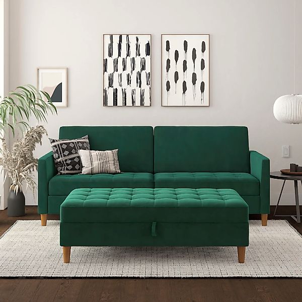 Dorel Home 3-Sitzer "Presley" Sofa mit Bett-Funktion und verstellbarer Rück günstig online kaufen