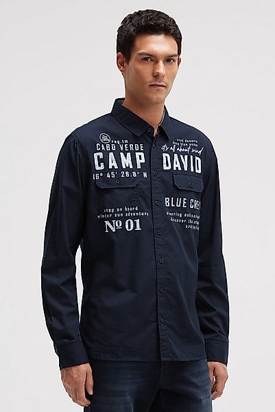 CAMP DAVID Langarmhemd mit Klappentaschen günstig online kaufen