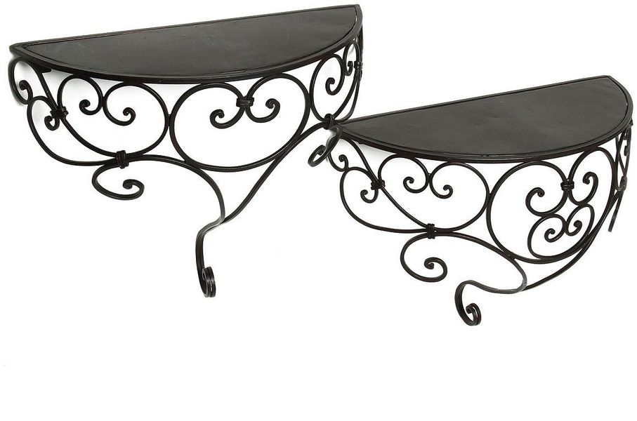 Ambiente Haus Deko-Wandregal Wandregal-Set aus Eisen günstig online kaufen