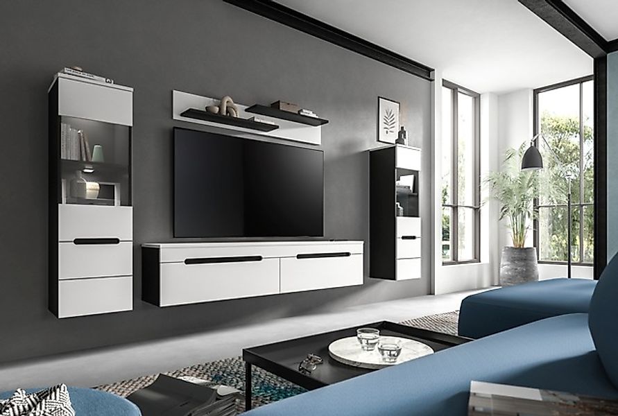 INOSIGN Wohnwand »REHAT, TOPSELLER!, 4-teilig, inkl. Beleuchtung, stehend o günstig online kaufen