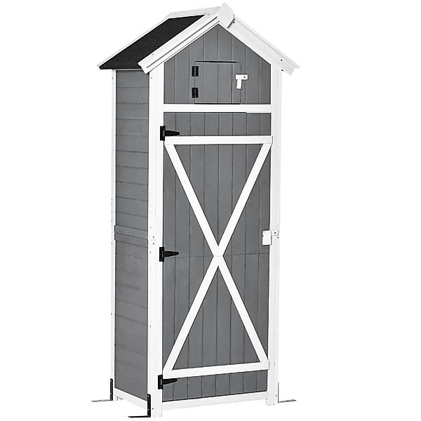 Outsunny Gerätehaus mit Tür, Dach, Gartenlagerschrank günstig online kaufen