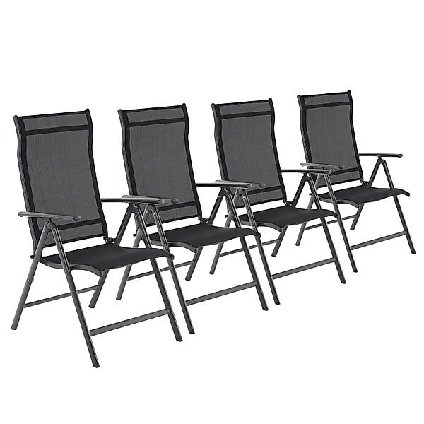 SONGMICS Gartenstuhl (4 St), 8-fach verstellbare günstig online kaufen