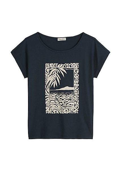 Marc O'Polo Shirtbluse T-shirt, short sleeve, boat neck, p günstig online kaufen