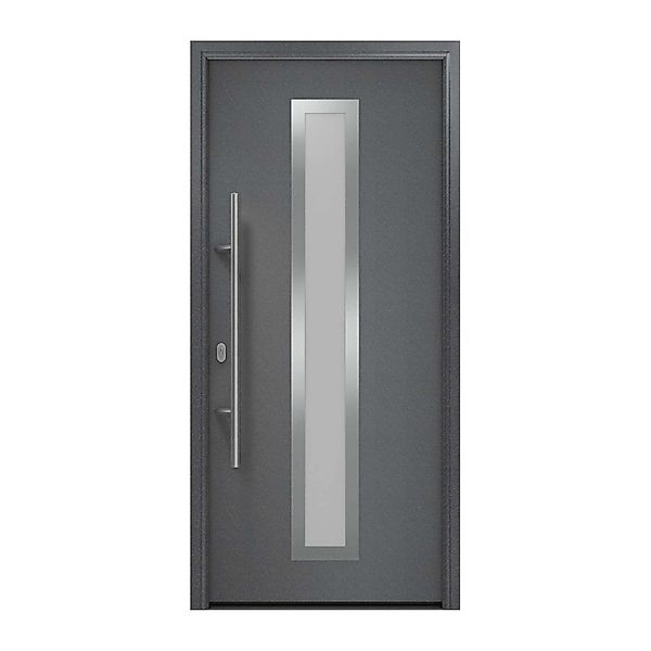 EcoStar Haustür Isopro IP 700S Anthrazitmetallic 110 cm x 210 cm DIN L günstig online kaufen