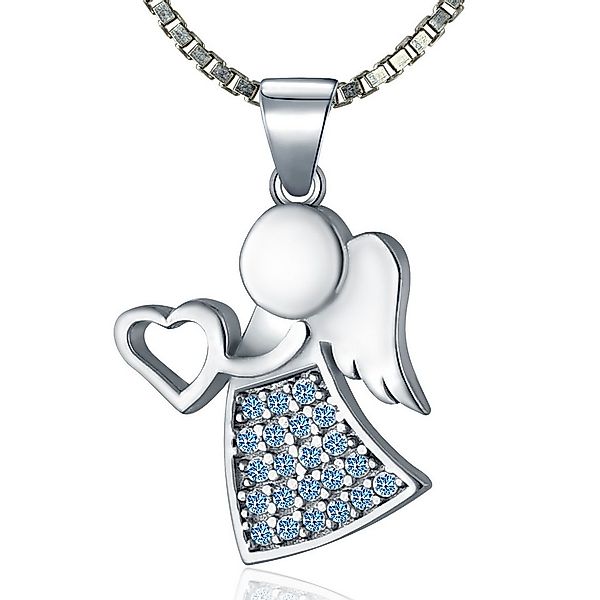 NAHLE Kette mit Anhänger Silberkette 925 Engel Silber Schutzengel, 925 Silb günstig online kaufen