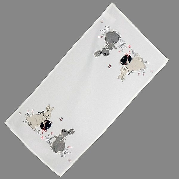 texpot Tischdecke mit Stickerei Osterhase mit günstig online kaufen