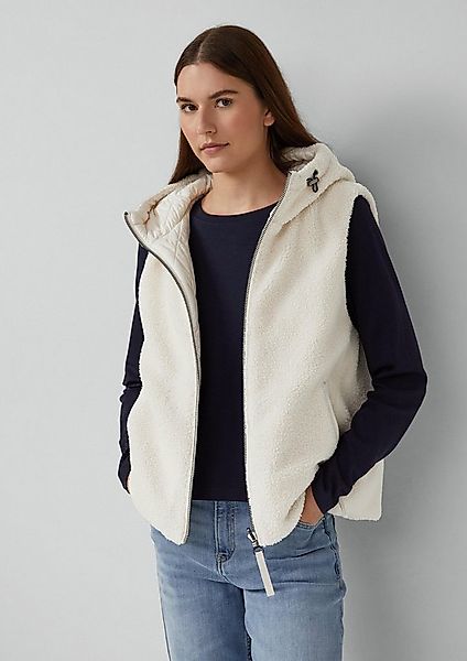 s.Oliver Outdoorjacke Outdoor-Weste Wendeweste mit Teddyfell günstig online kaufen