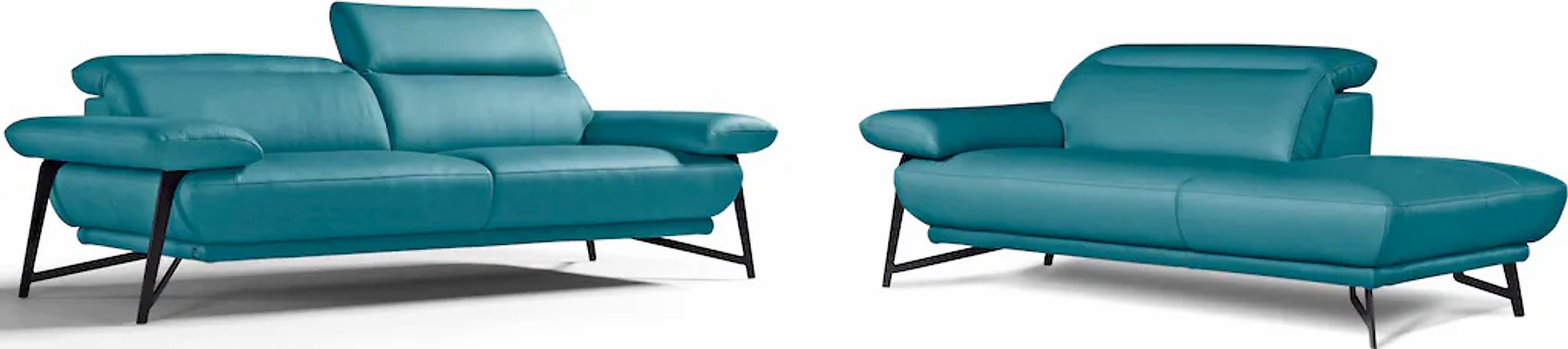 Egoitaliano Sofa "Anais, Design mit hohem Sitzkomfort, Fußfarbe schattengra günstig online kaufen