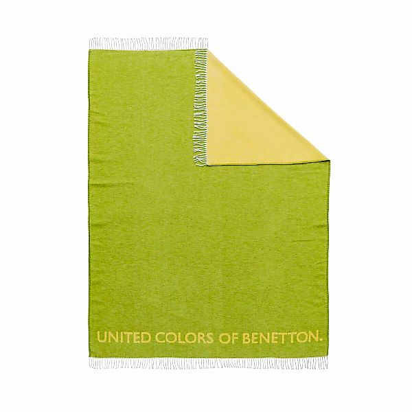 Decke Benetton Rainbow Be Grün Gelb günstig online kaufen