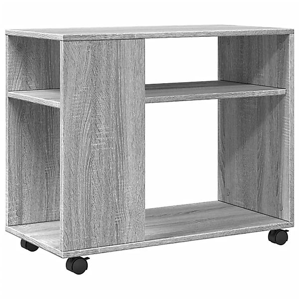 vidaXL Beistelltisch mit Rollen Grau Sonoma 70x35x60 Holzwerkstoff 853151 günstig online kaufen