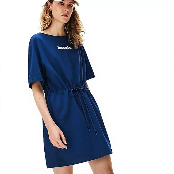 Lacoste Signature Kurzes Kleid 44 Navy Blue günstig online kaufen
