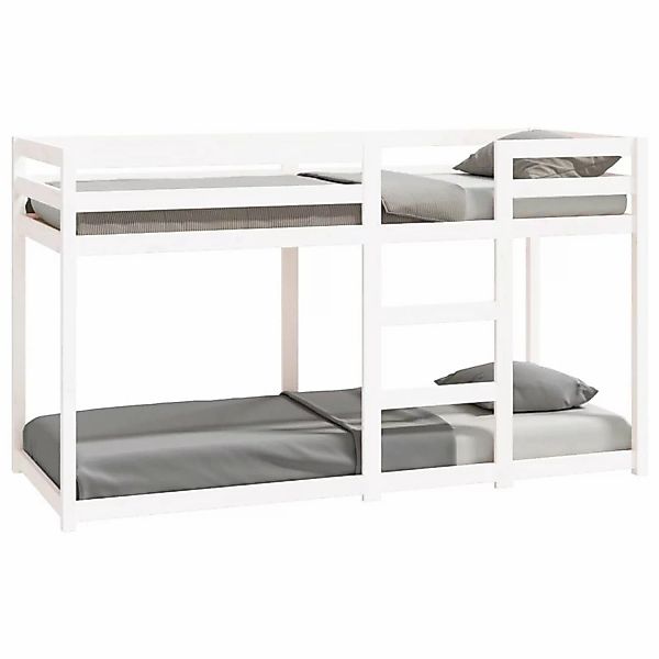 vidaXL Etagenbett Weiß 75x190 cm Massivholz Kiefer1387595 günstig online kaufen