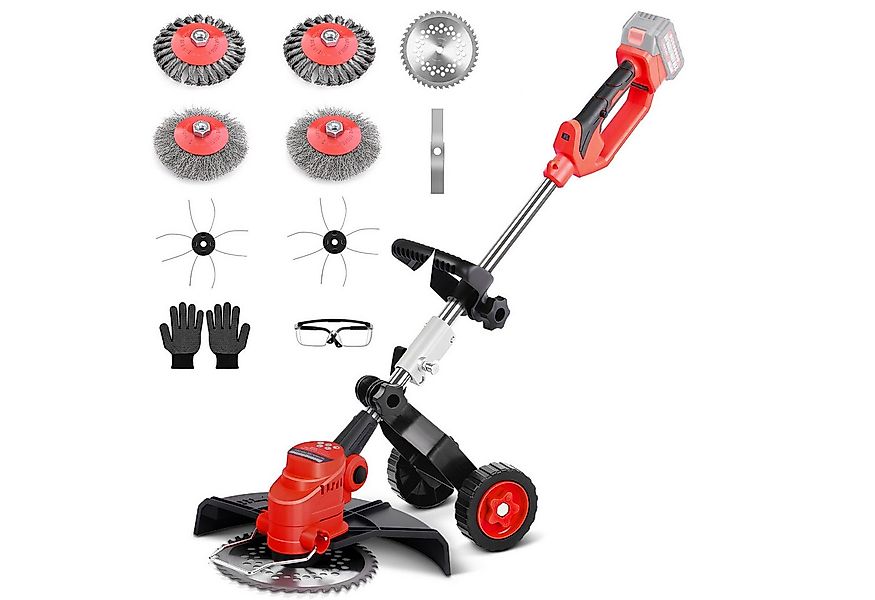 XERSEK Elektro-Rasentrimmer Akku Rasentrimmer 5-in-1 Freischneider mit Unkr günstig online kaufen