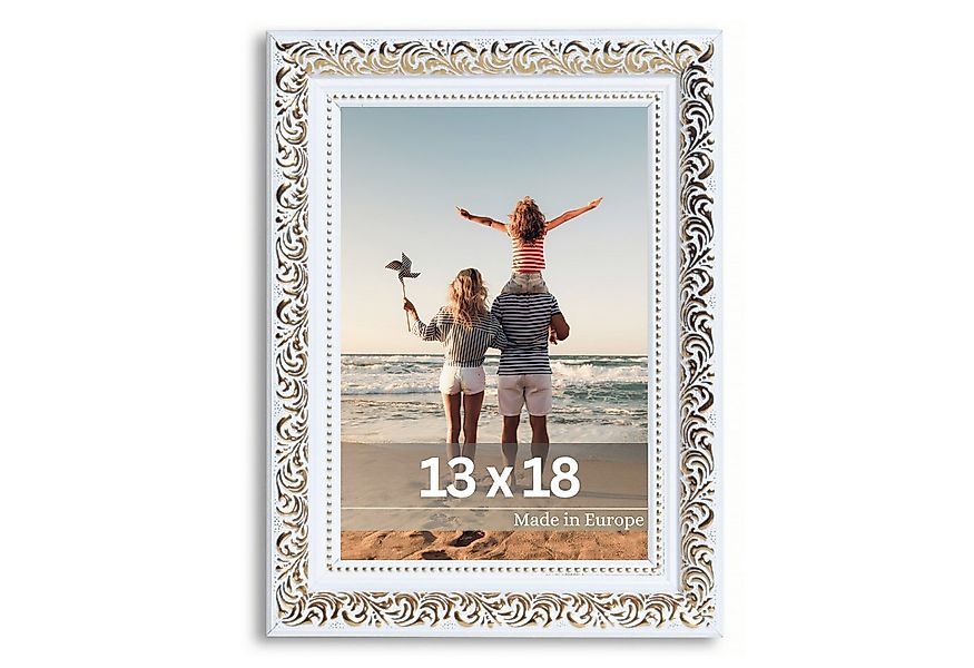 Victor (Zenith) Bilderrahmen Rubens, Bilderrahmen 13x18 cm Weiß Gold, Bilde günstig online kaufen