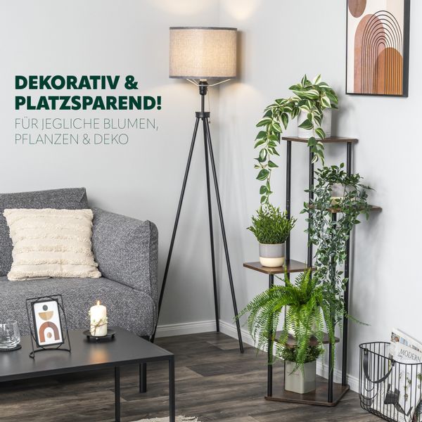 eluno Blumenständer Blumenregal aus FSC-zertifiziertem MDF-Holz günstig online kaufen