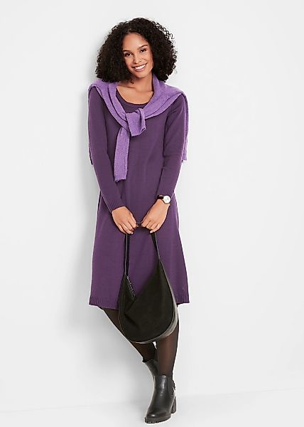 bonprix Strickkleid "Strickkleid in ausgestellter Form" Strickkleid in ausg günstig online kaufen