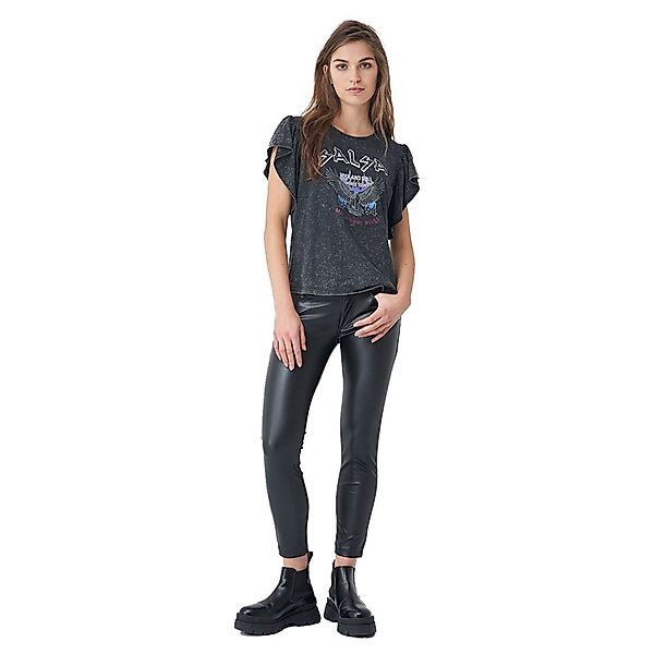 Salsa Jeans 125405-000 / Branding Rock Kurzarm T-shirt L Black günstig online kaufen