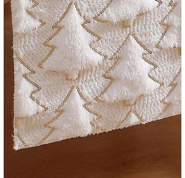 CLTYQ Tischläufer Tischläufer Halloween mit 3D-Weihnachtsbaum,Weich Tisch l günstig online kaufen