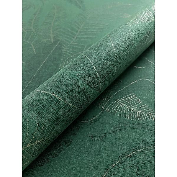 Newroom Vliestapete Niama Dark Green Dschungel Modern FSC® günstig online kaufen