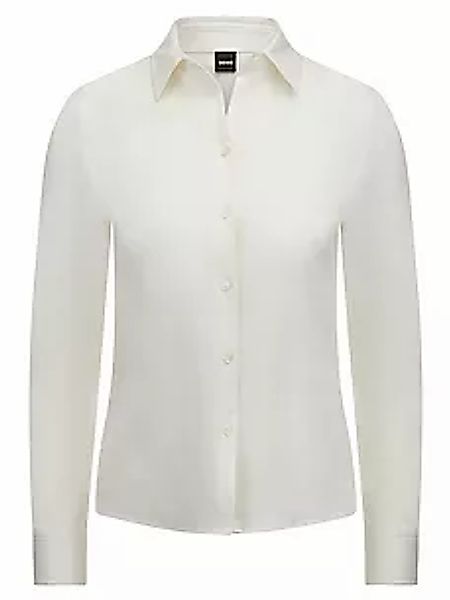 Jersey-Bluse Bronta Tuesday BOSS weiss günstig online kaufen