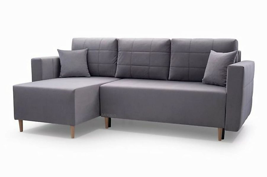 MOEBLO Ecksofa Santos, mit Schlaffunktion mit Bettkasten Eckcouch Wohnlands günstig online kaufen