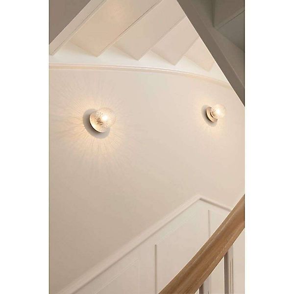Nuura Liila 1 Wandleuchte, Ø 14 cm, IP44, silber/klar günstig online kaufen