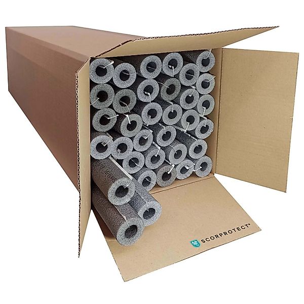 Scorprotect Karton Graue PE Rohrisolierung Selbstklebend 18 X 13 X 1 Meter günstig online kaufen