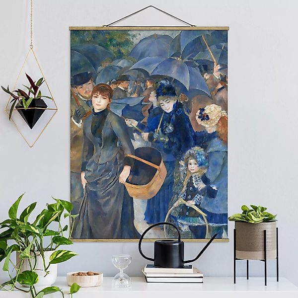 Stoffbild Kunstdruck mit Posterleisten - Hochformat Auguste Renoir - Die Re günstig online kaufen