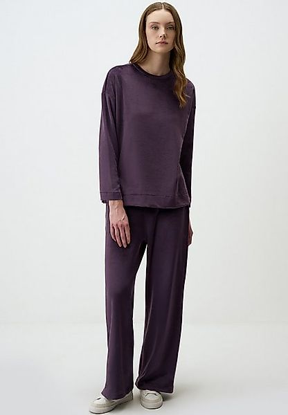 Jimmy Key Strickhose Hohe Taille Entspannte Passform Weites Bein Strick Fle günstig online kaufen