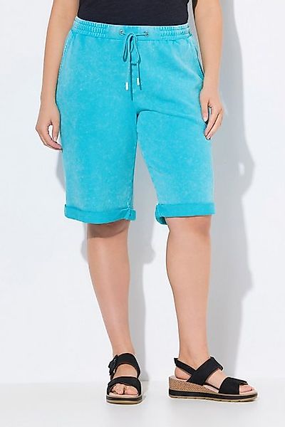 Ulla Popken Jeansshorts Sweat-Shorts Mary weites Bein Vintage-Look günstig online kaufen