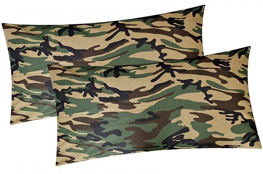 Heubergshop Kissenbezug, (2 Stück), 2er Set 40x80cm Rehe Waldtiere Bäume Ki günstig online kaufen