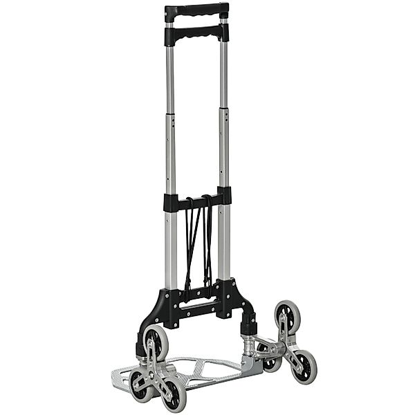 DURHAND Klappbarer Treppensteiger Alu mit 6 Rädern inkl. Befestigungsgurt S günstig online kaufen