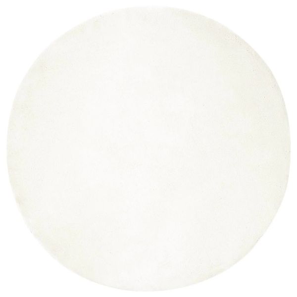 vidaXL Kunstfell Hasen Teppich Olite Creme Ø 200 cm Polyester 42021671 günstig online kaufen