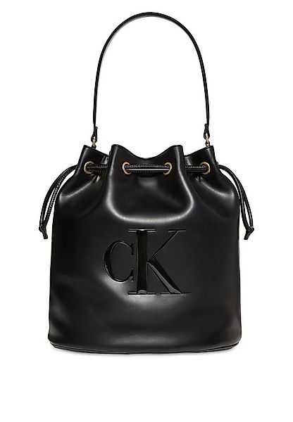 Calvin Klein Beuteltasche RAISED CK LARGE BUCKET BAG, Henkeltasche, Damen H günstig online kaufen