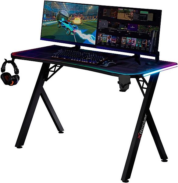 X Rocker Gamingtisch Lumio XL RGB - Gaming Schreibtisch mit Beleuchtung & A günstig online kaufen